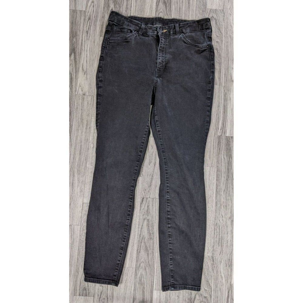 (3/$35) &Denim Size 32 Super Skinny High Waist Ankle Length Black Denim Jeans